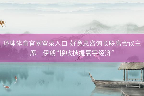 环球体育官网登录入口 好意思咨询长联席会议主席：伊朗“接收挟握寰宇经济”