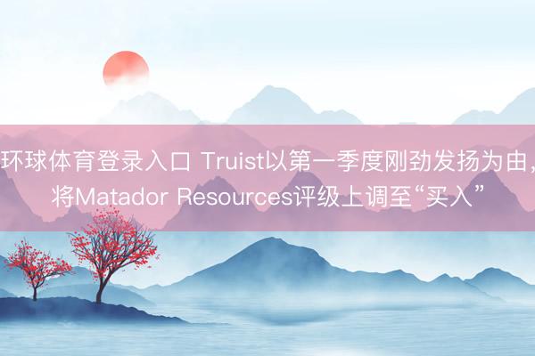 环球体育登录入口 Truist以第一季度刚劲发扬为由，将Matador Resources评级上调至“买入”