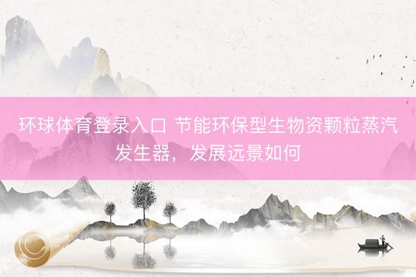环球体育登录入口 节能环保型生物资颗粒蒸汽发生器，发展远景如何