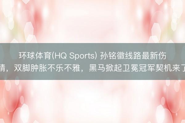环球体育(HQ Sports) 孙铭徽线路最新伤情，双脚肿胀不乐不雅，黑马掀起卫冕冠军契机来了
